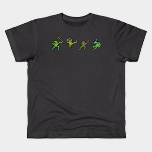 Retro Karate Terrapins v.2 Kids T-Shirt